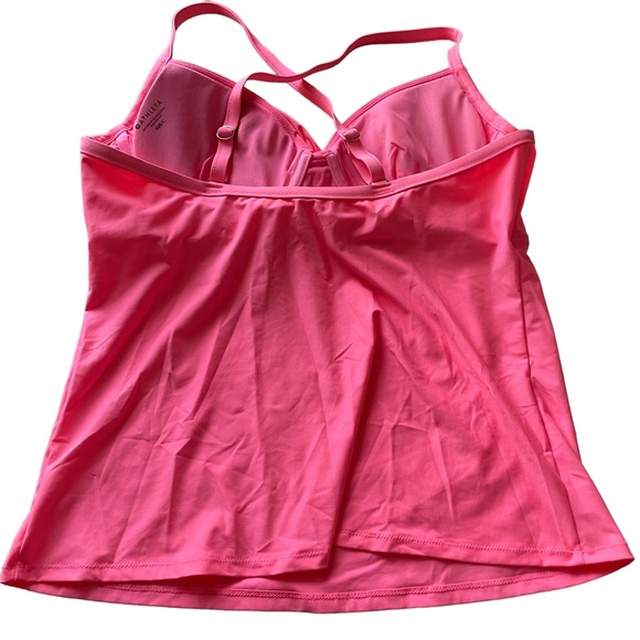 Athleta Pink Tankini Swim Top with Cups Size 40B/C - Picture 2 of 6